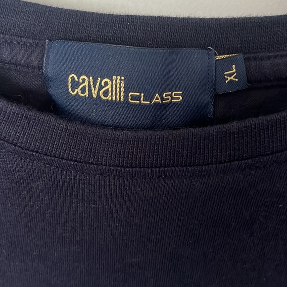 Cavalli Class Tiger Tee โ Navy XL (Roberto Cavalli) - Picture 3 of 4